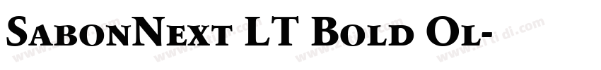 SabonNext LT Bold Ol字体转换